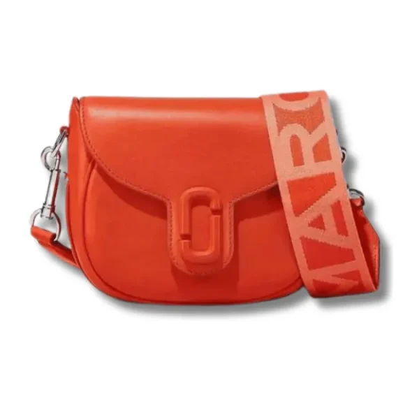 J Saddle Small Crossbody Bag - Electric Orange