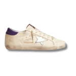 Super-Star LTD in nappa with metallic star and purple suede heel tab